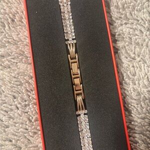 Luxury Apple Watch Band Rose Gold with Diamonds 💎 Apple Watch Series 3- 42 MM